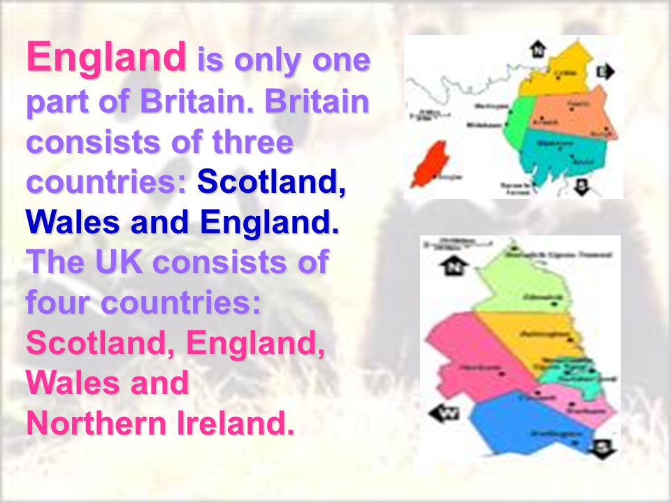 England is only one part of Britain.