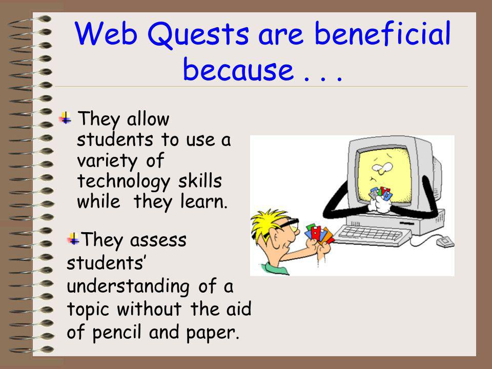 Web Quests also enhance the curriculum by...