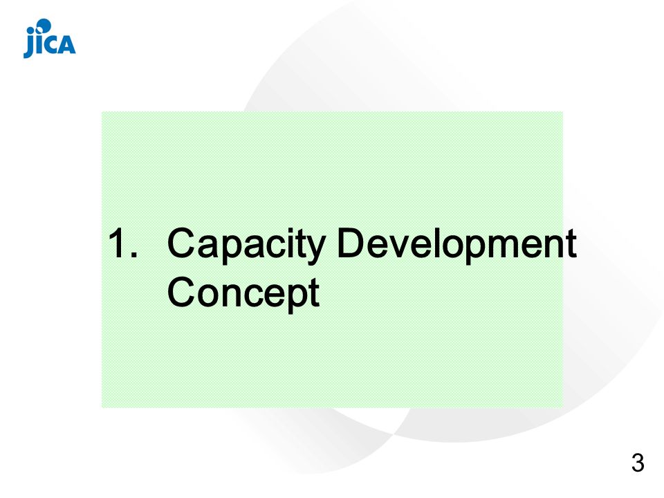 3 1.Capacity Development Concept