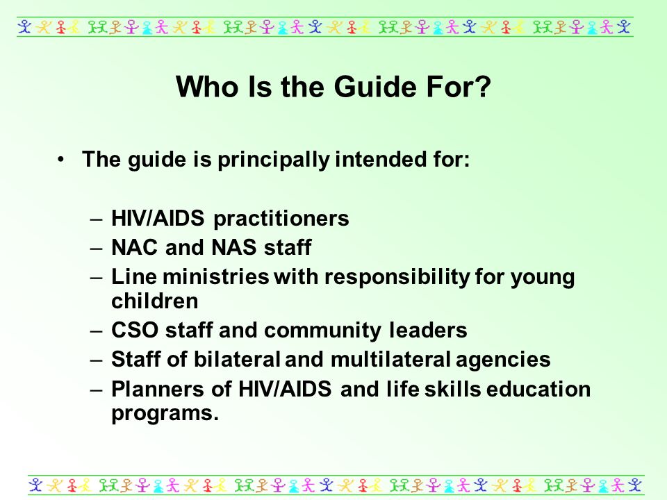 Who Is the Guide For.