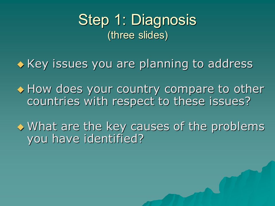 Key issues you are planning to address Key issues you are planning to address How does your country compare to other countries with respect to these issues.