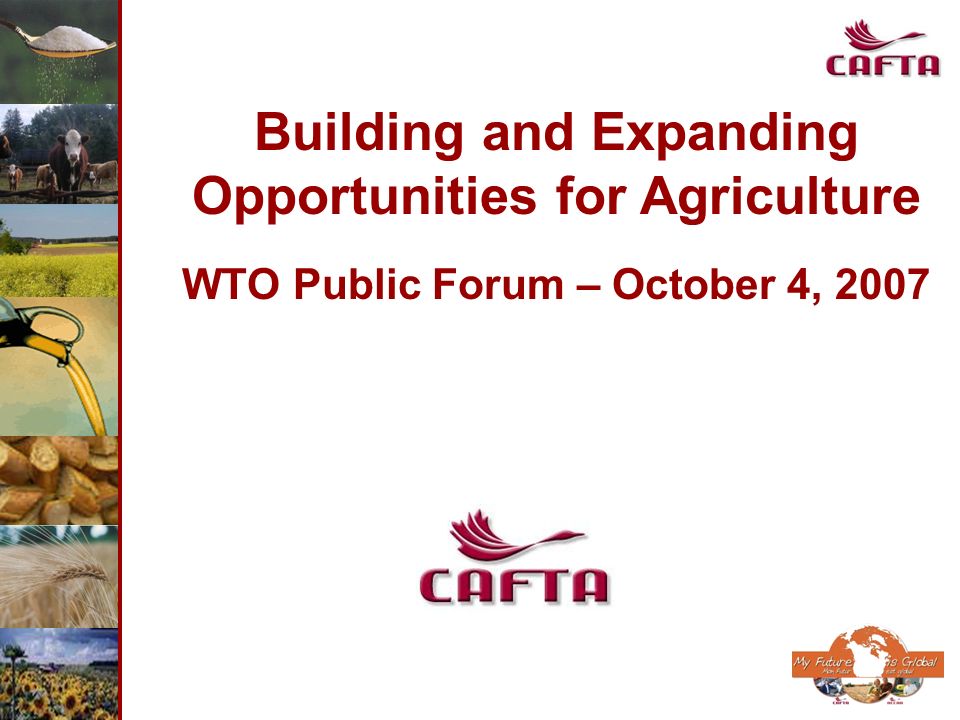 Building and Expanding Opportunities for Agriculture WTO Public Forum – October 4, 2007