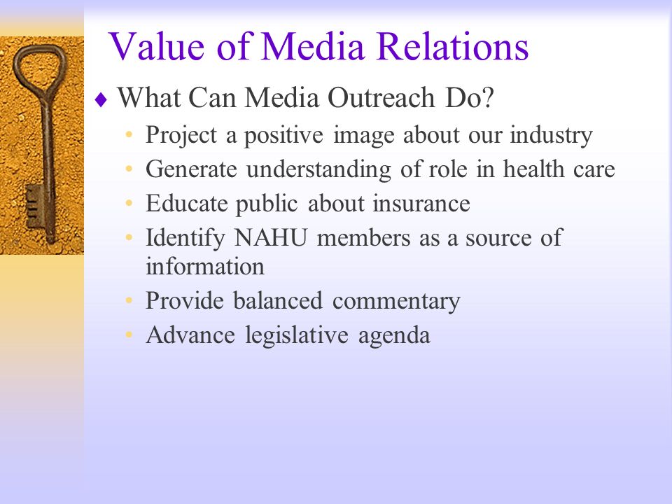 Value of Media Relations What Can Media Outreach Do.