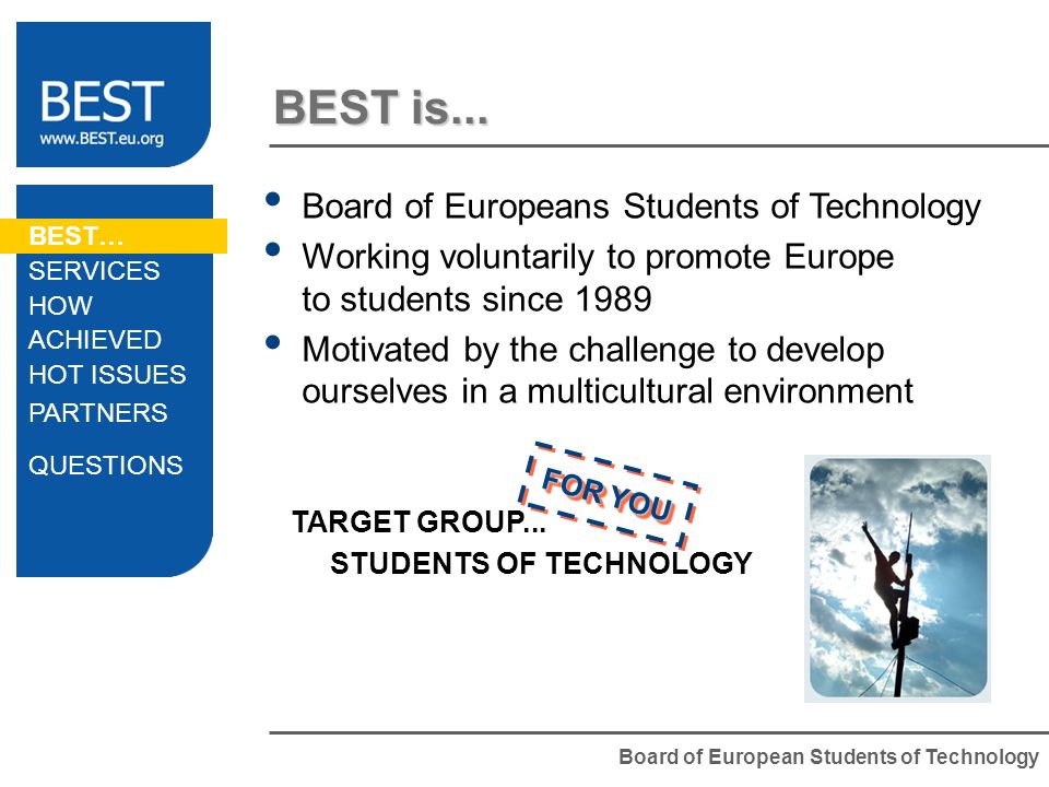 Board of European Students of Technology BEST is...