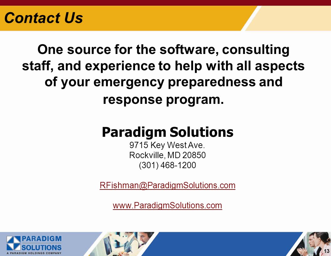 13 Paradigm Solutions 9715 Key West Ave.