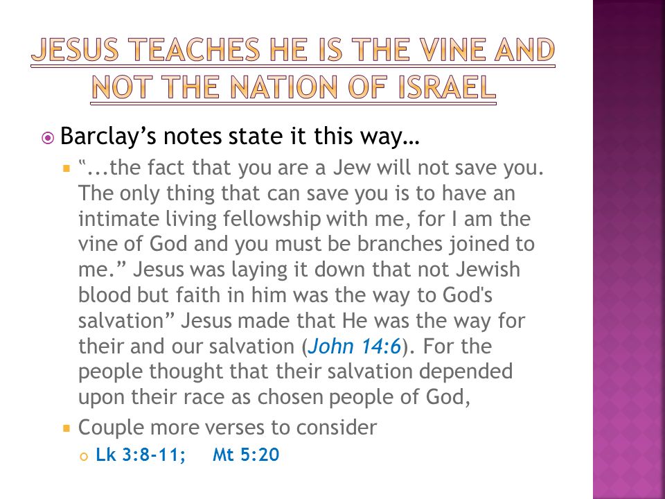 Barclays notes state it this way…...the fact that you are a Jew will not save you.
