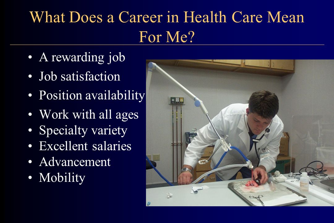 What Does a Career in Health Care Mean For Me.