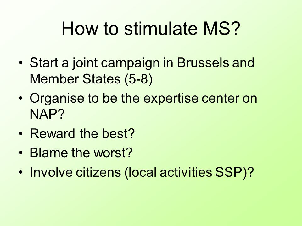 How to stimulate MS.