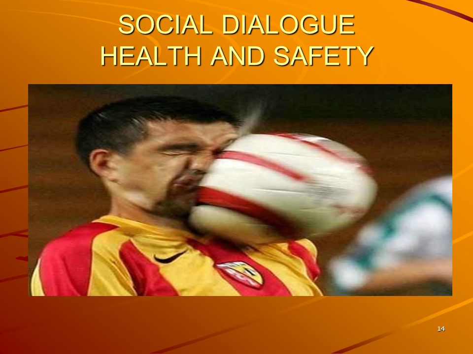14 SOCIAL DIALOGUE HEALTH AND SAFETY