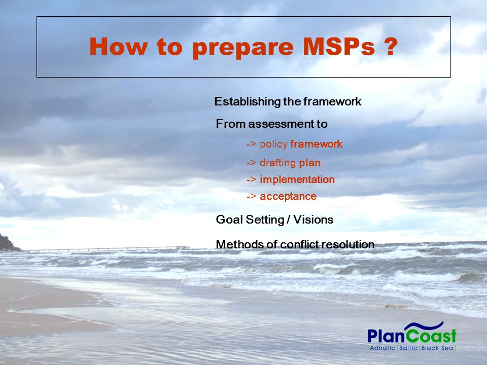How to prepare MSPs .