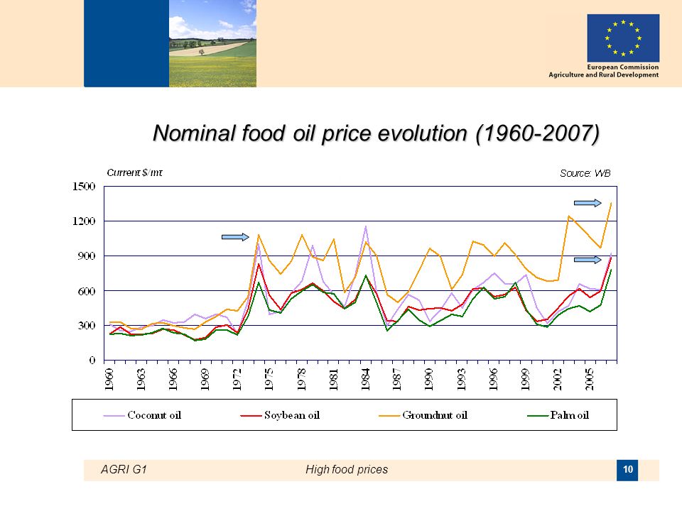 AGRI G1High food prices 10 Nominal food oil price evolution ( )