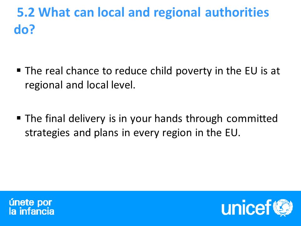 5.2 What can local and regional authorities do.