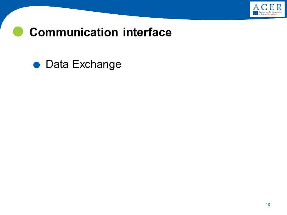 18 Communication interface. Data Exchange