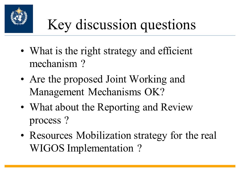 Key discussion questions What is the right strategy and efficient mechanism .