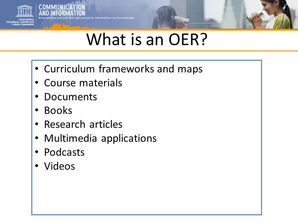 What is an OER.