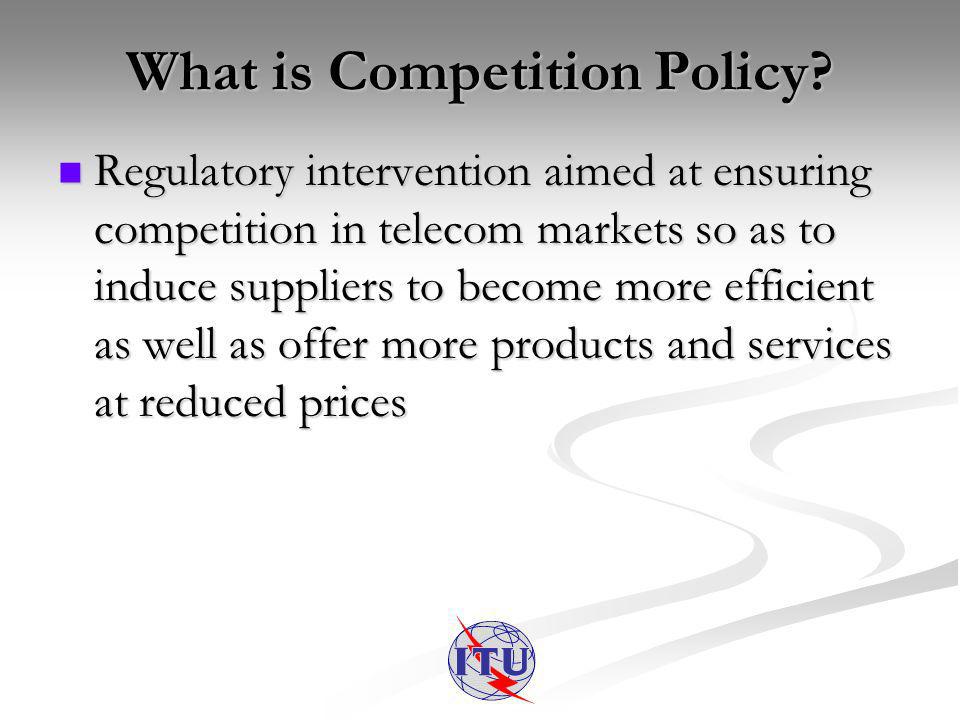 What is Competition Policy.