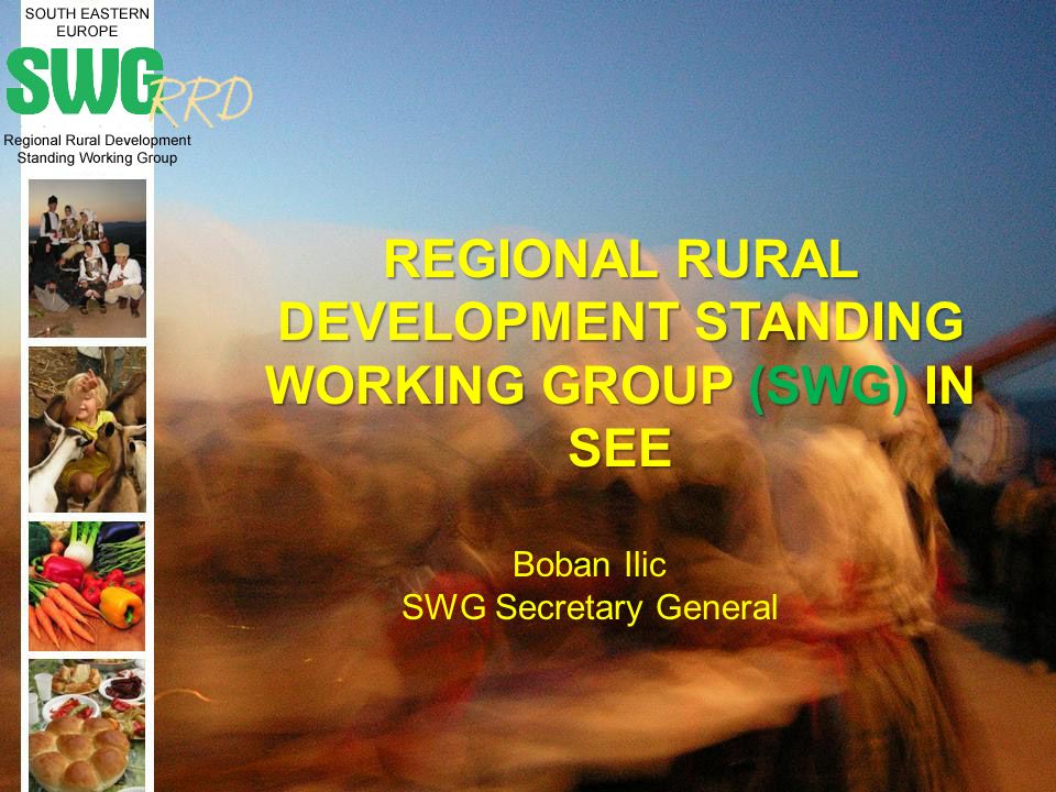 REGIONAL RURAL DEVELOPMENT STANDING WORKING GROUP (SWG) IN SEE Boban Ilic SWG Secretary General