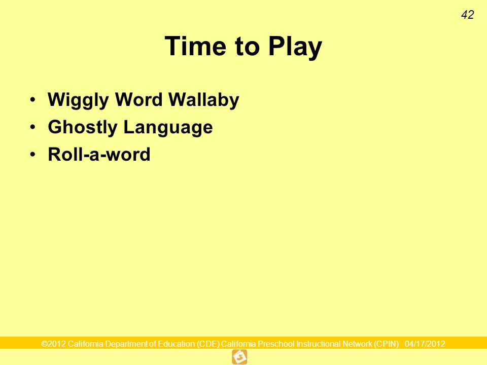 42 Time to Play Wiggly Word Wallaby Ghostly Language Roll-a-word