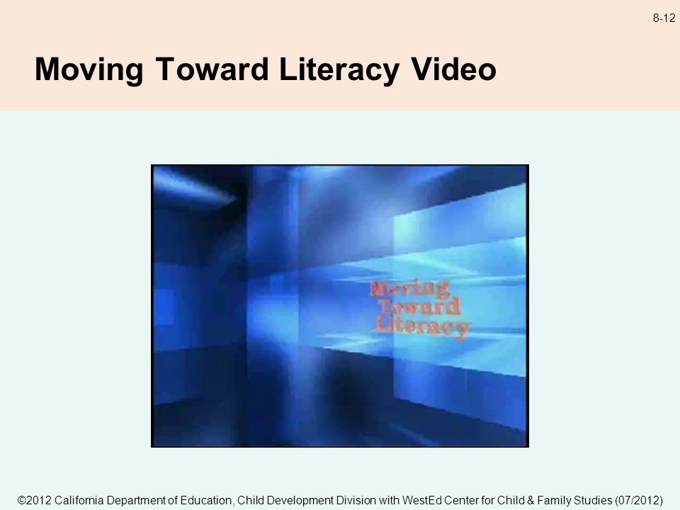 8-12 Moving Toward Literacy Video
