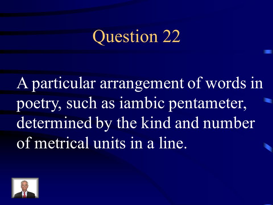 Answer 21 What is – a stanza