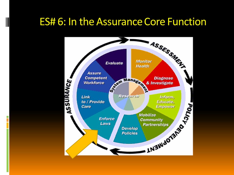 ES# 6: In the Assurance Core Function