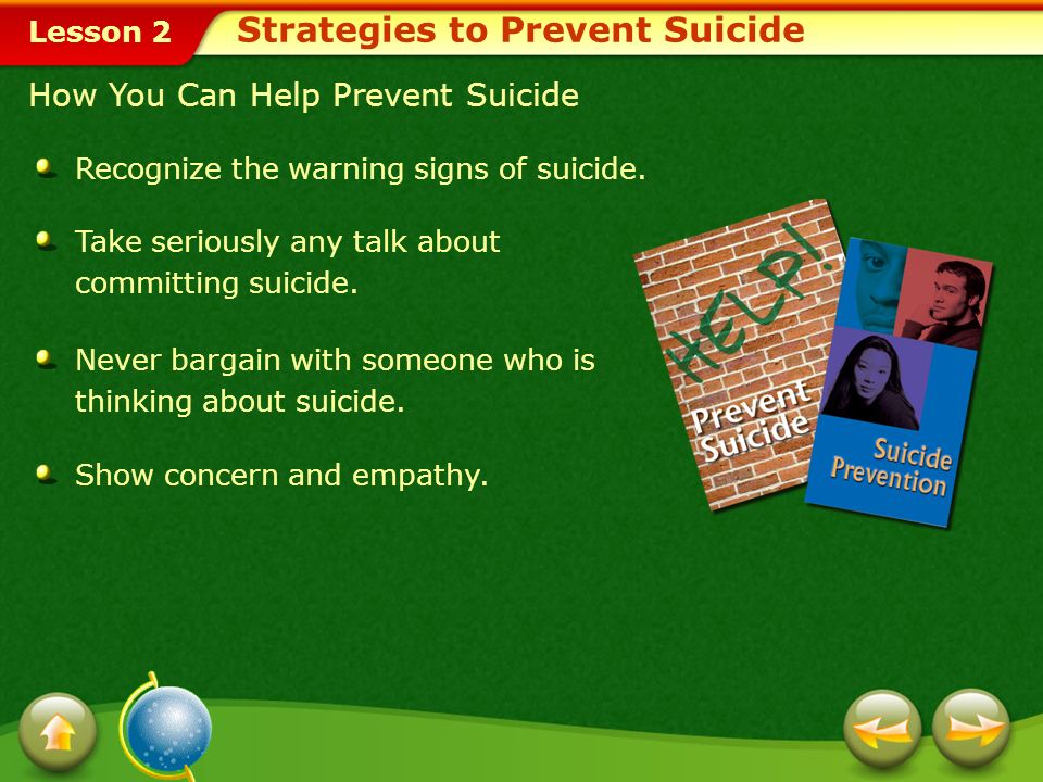 Lesson 2 Teen Suicide: Recognizing the Warning Signs Suicide Risk Factors