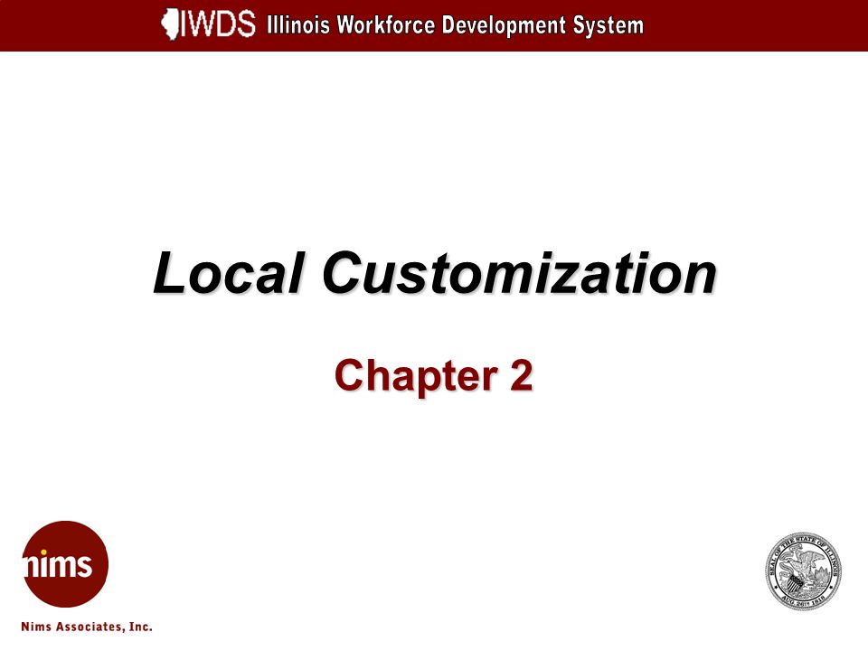 Local Customization Chapter 2