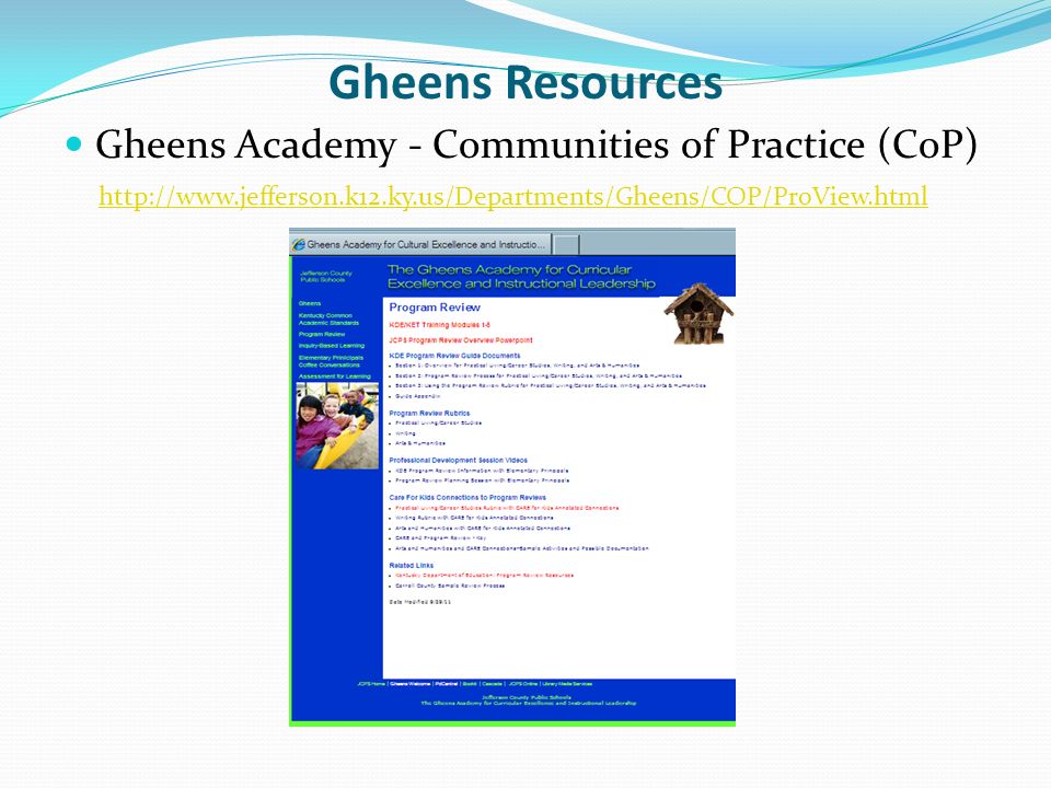 Gheens Resources Gheens Academy - Communities of Practice (CoP)