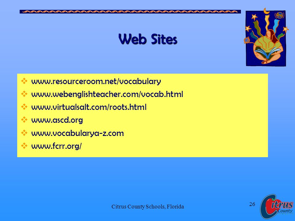Citrus County Schools, Florida 26 Web Sites