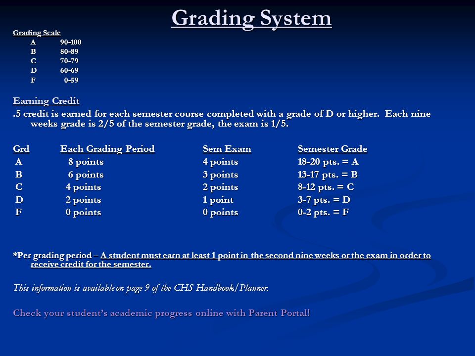 Semester Grade Chart Palm Beach County