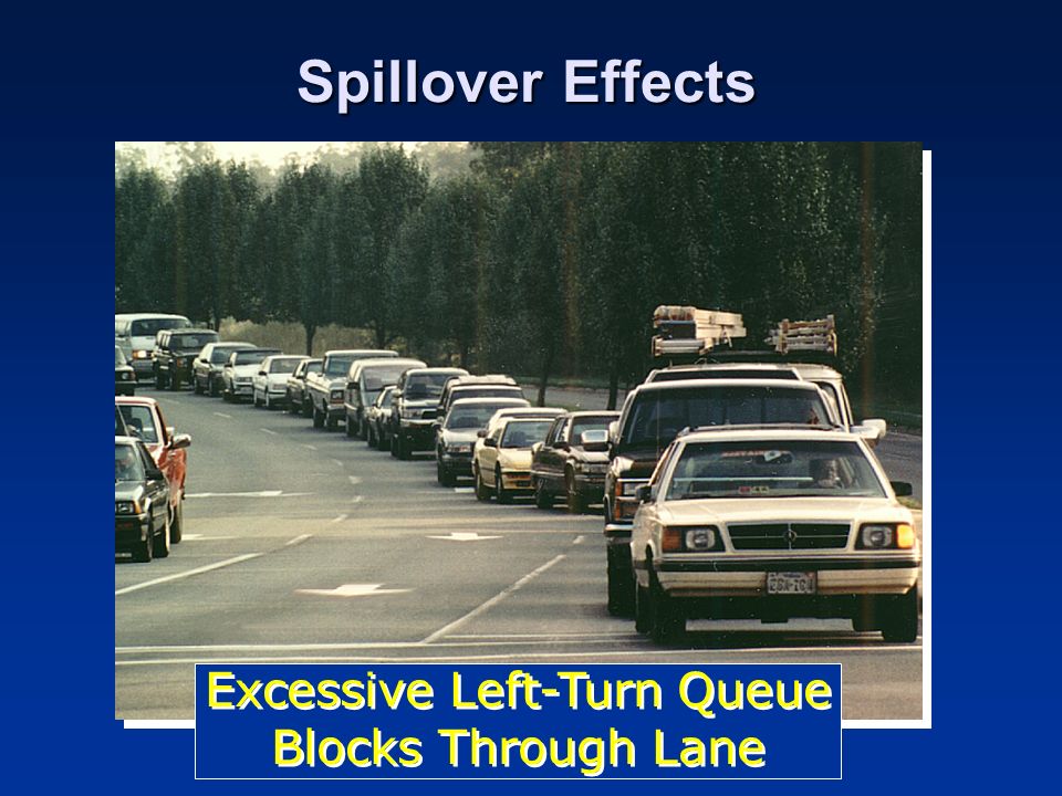 Spillover Effects Excessive Left-Turn Queue Blocks Through Lane