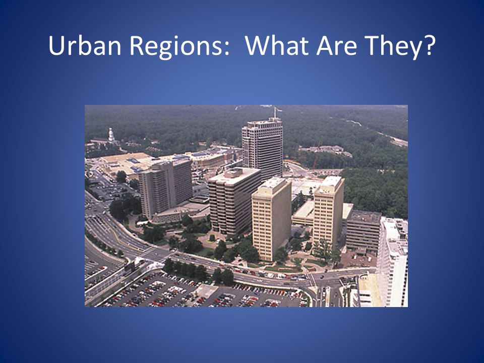 Urban Regions: What Are They