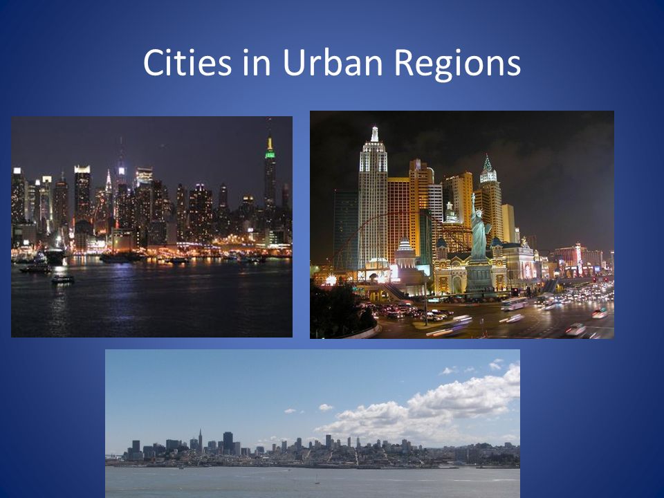 Cities in Urban Regions