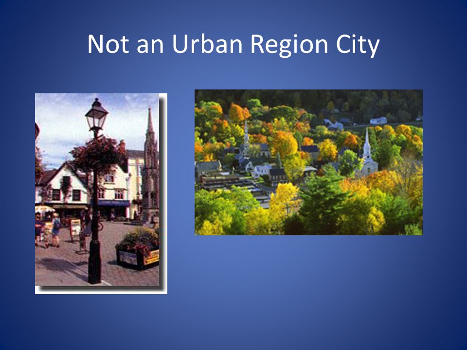Not an Urban Region City