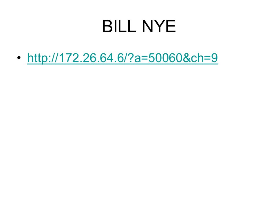 BILL NYE   a=50060&ch=9