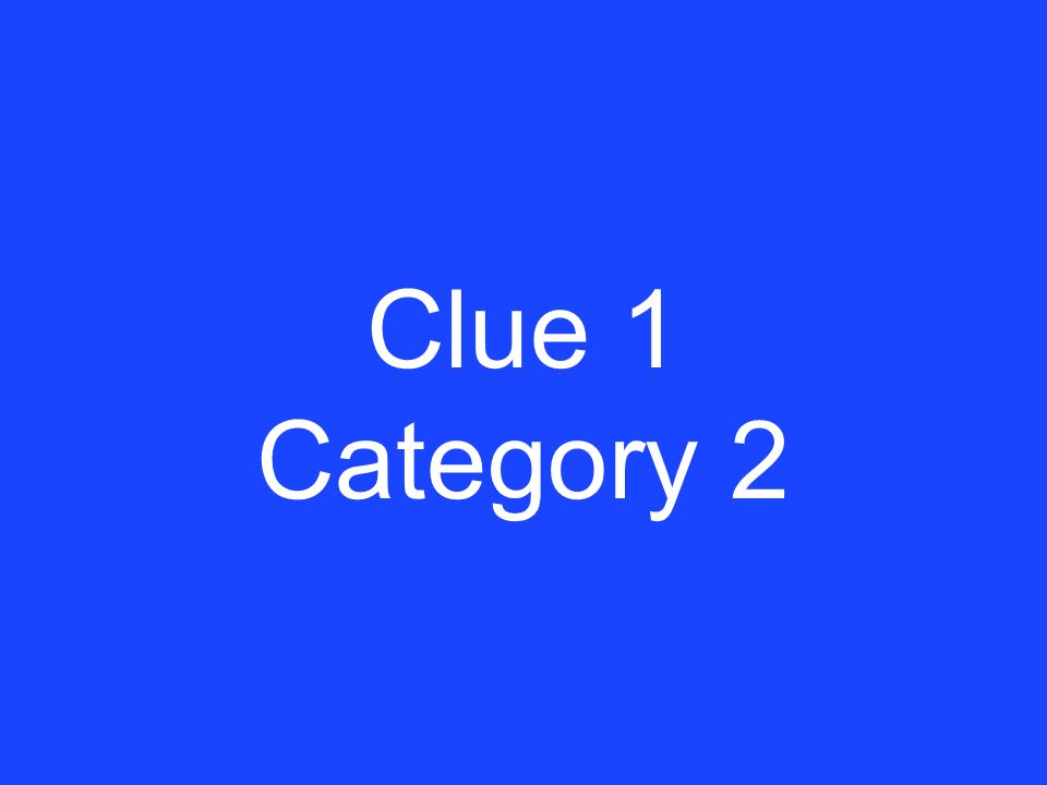Answer 5 Category 1