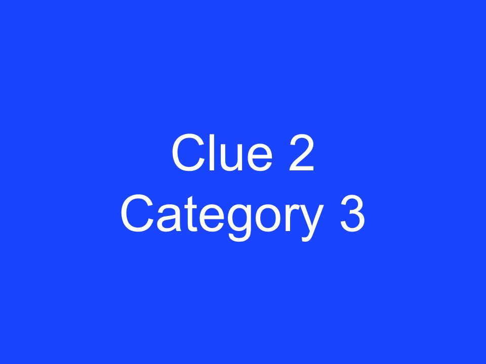 Answer 1 Category 3