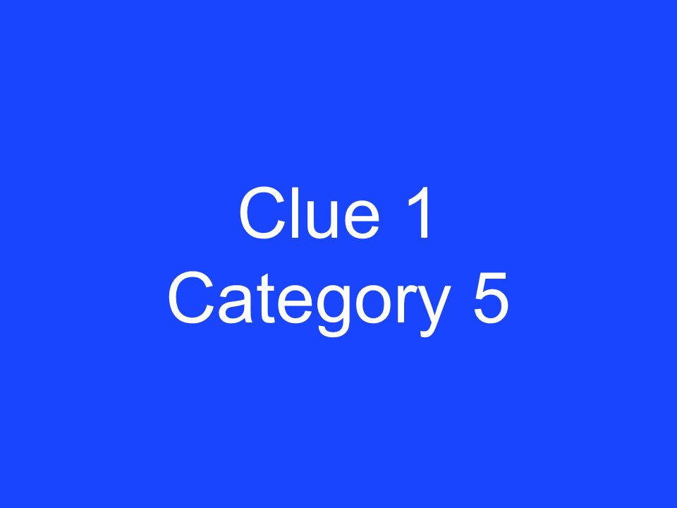 Answer 5 Category 4