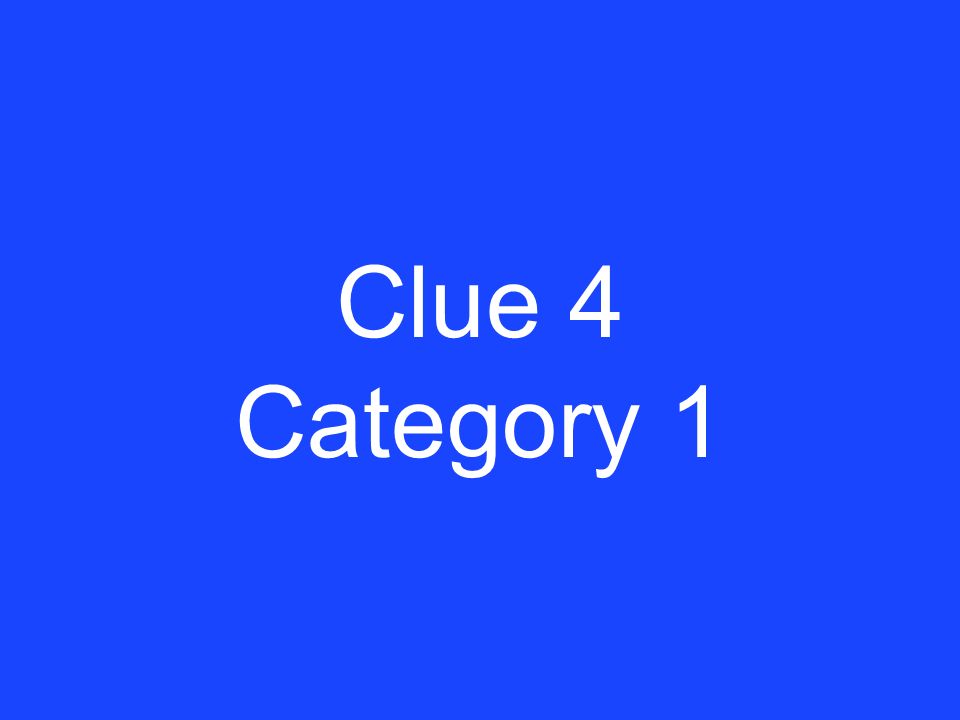 Answer 3 Category 1