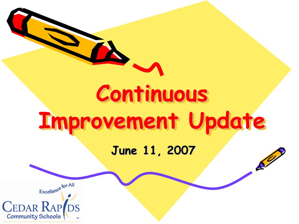 Continuous Improvement Update June 11, 2007