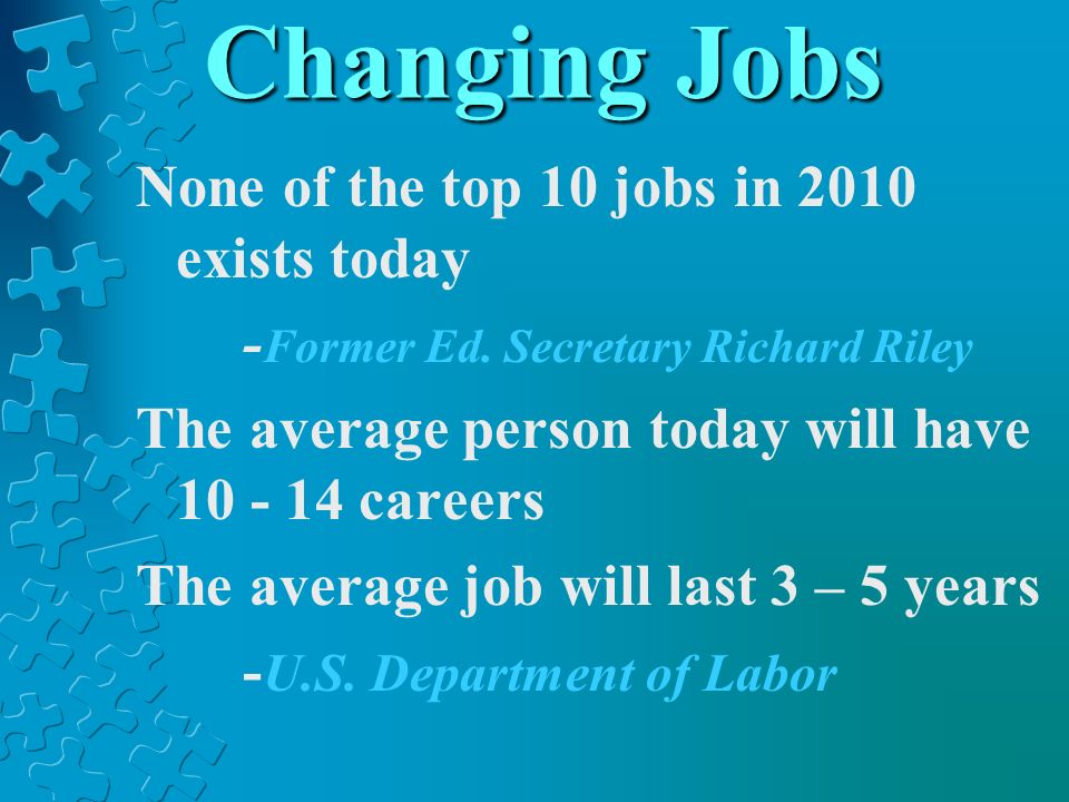 None of the top 10 jobs in 2010 exists today - Former Ed.