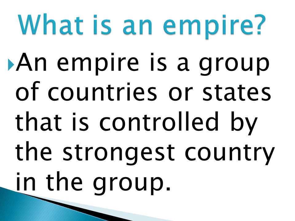 an empire is a