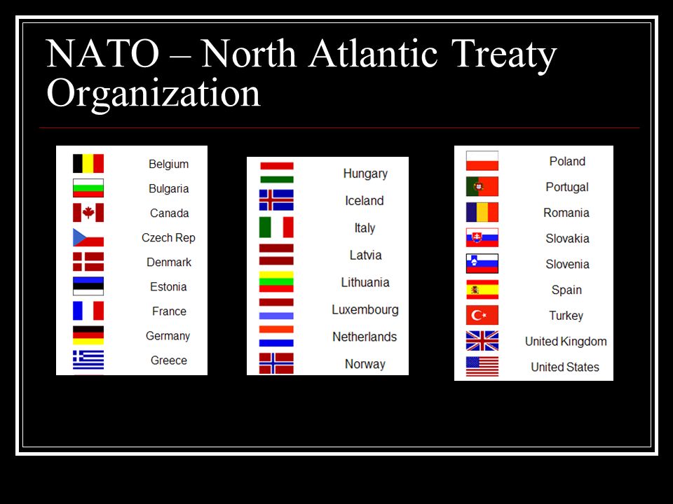NATO – North Atlantic Treaty Organization