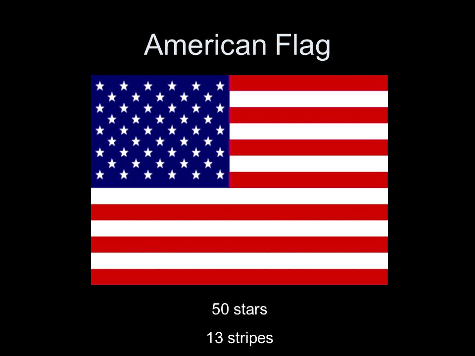 American Flag 50 stars 13 stripes