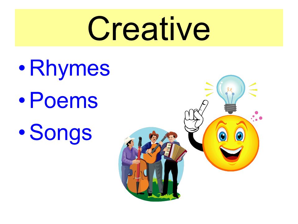 Creative Rhymes Poems Songs