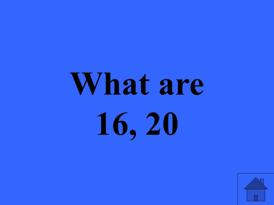 What are 16, 20