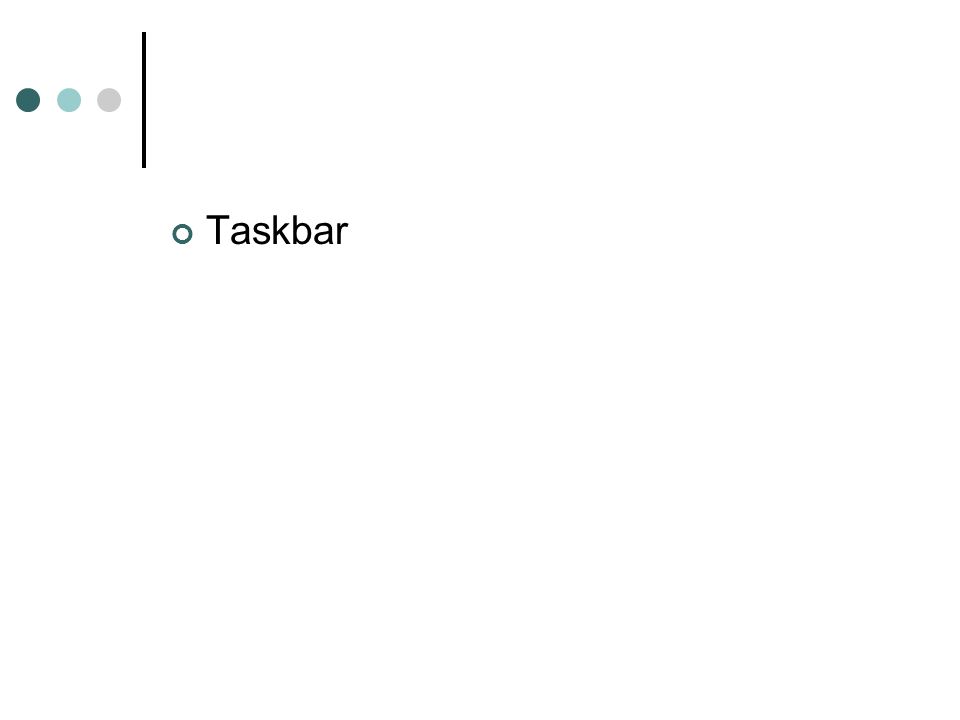 Taskbar