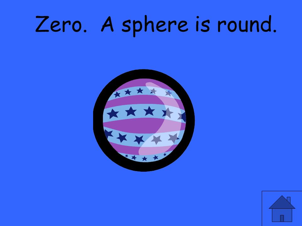 Zero. A sphere is round.