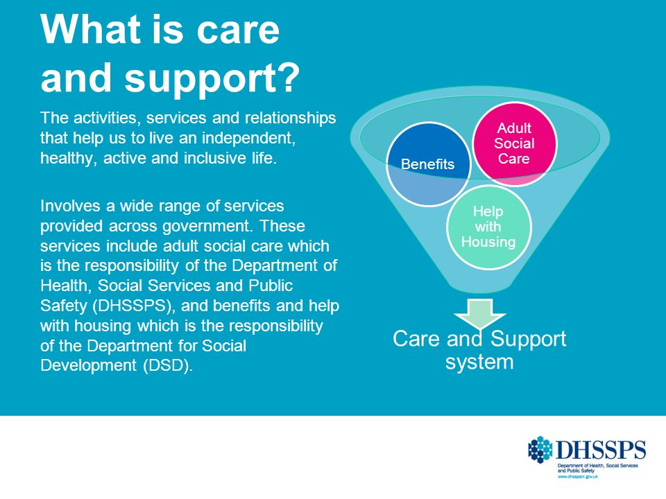 What is care and support.