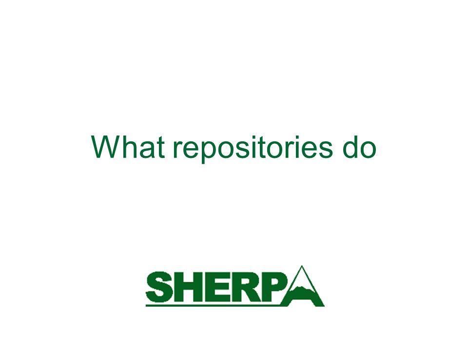 What repositories do